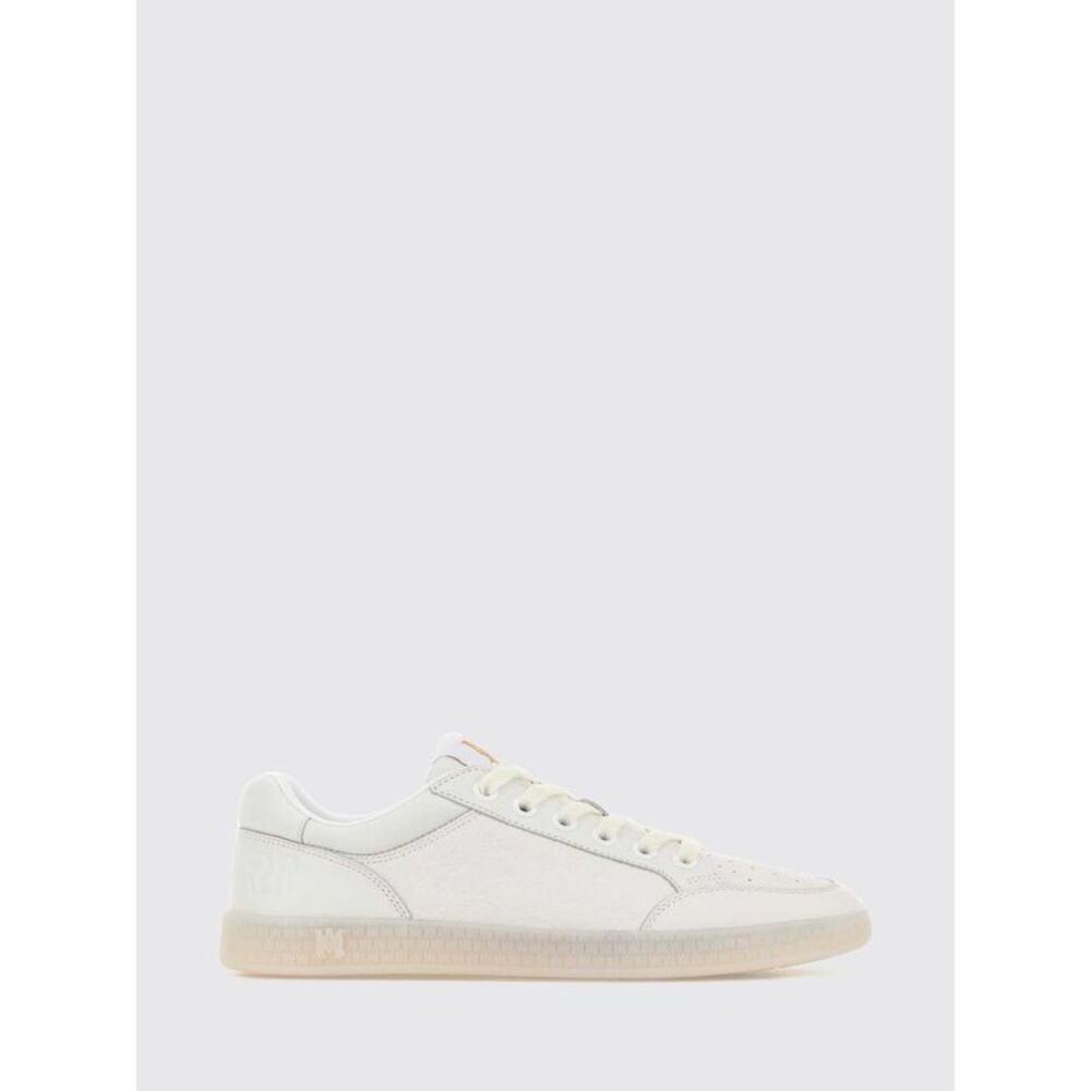 Amiri Men Blvd Low-Top Leather Sneakers Amiri With Perforated Monogram Logo